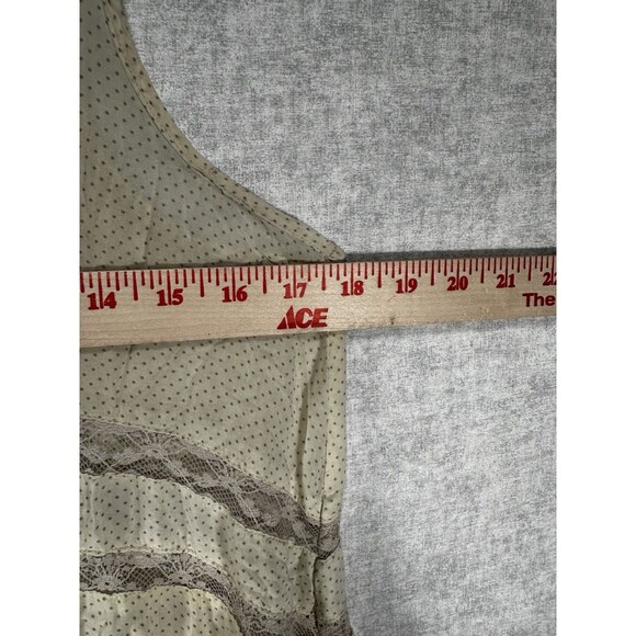 Intimately Free People Slip Mini Dress Women Small Cream Lace Trim Trapeze Boho - Picture 5 of 9